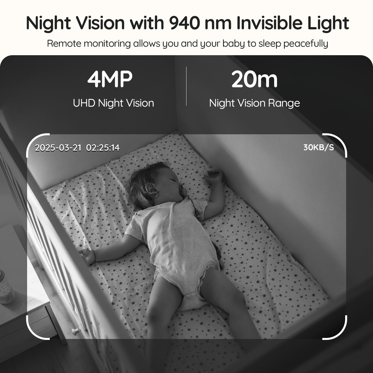 Night vision baby monitor – see your baby clearly in the dark