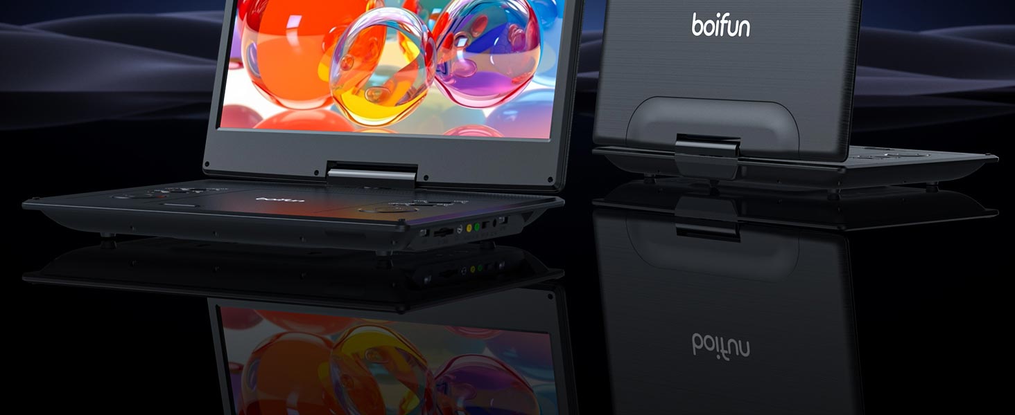 BOIFUN 15.6ch Portable DVD Player BFN-142 with Dual Stereo
