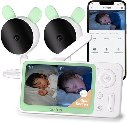 Smart baby monitor with app – live streaming & motion detection